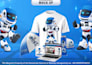 create a modern 3d vector mascot and character design